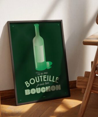 bouteille affiche topo
