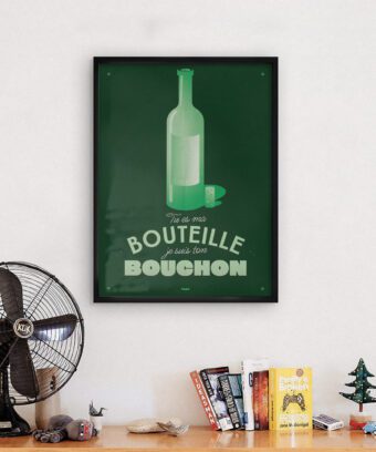 bouteille affiche topo
