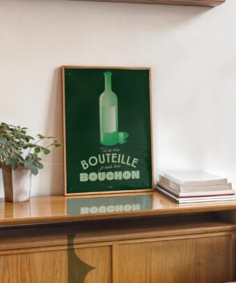 bouteille affiche topo