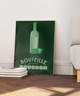 bouteille affiche topo