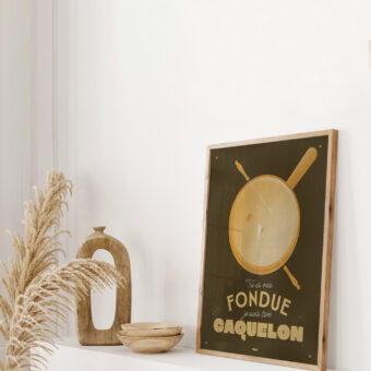 fondue caquelon affiche topo