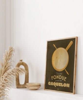fondue caquelon affiche topo