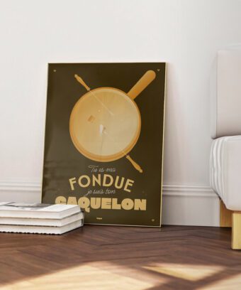 fondue caquelon affiche topo