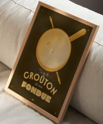 fondue crouton affiche topo