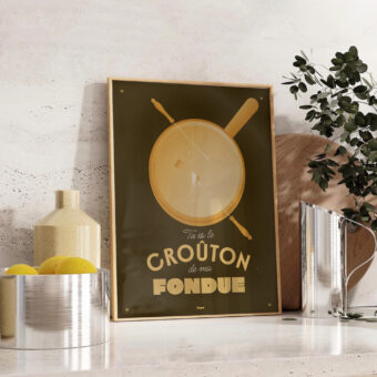 fondue crouton affiche topo