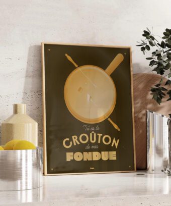 fondue crouton affiche topo