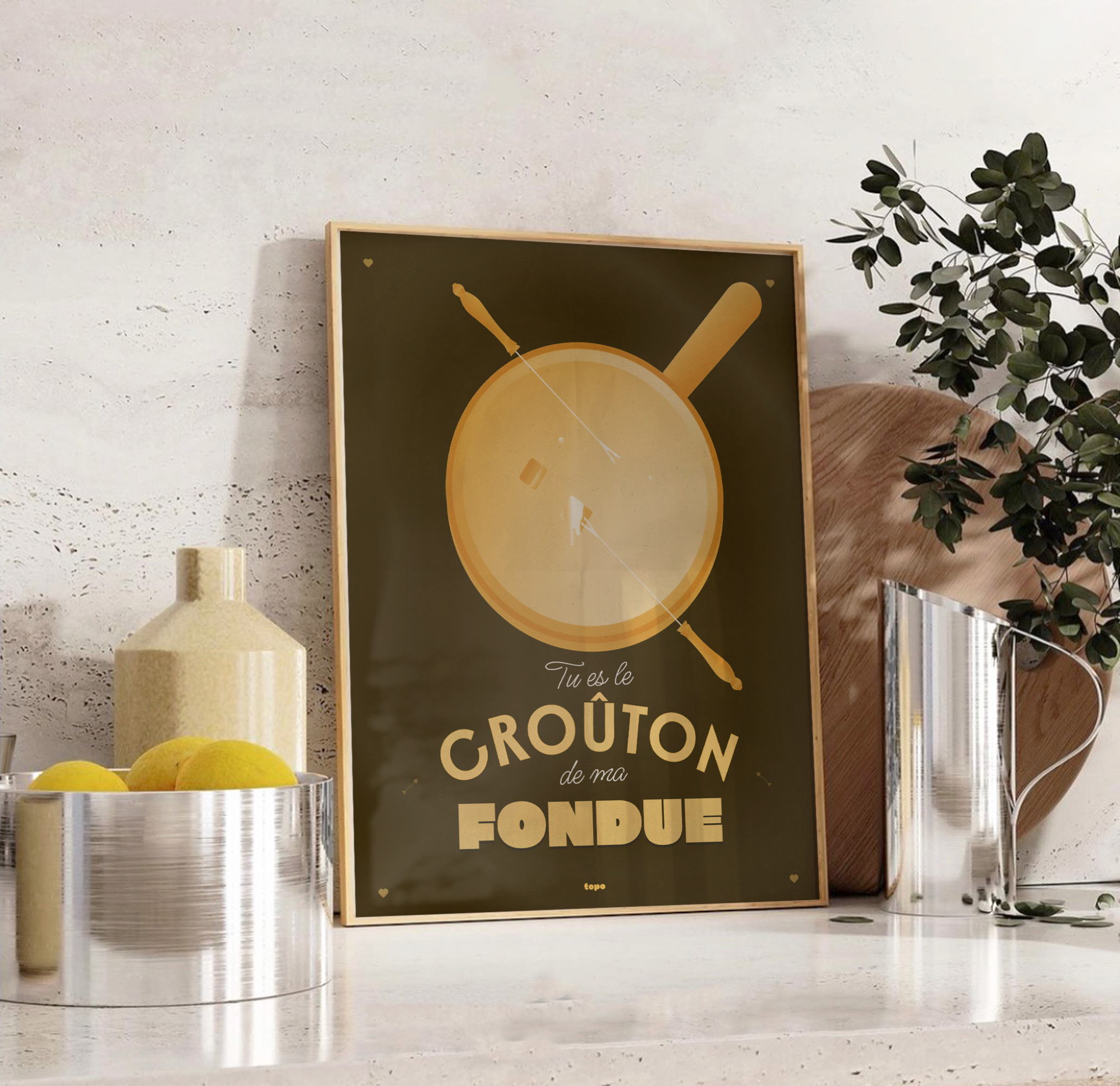 fondue crouton affiche topo fondue crouton affiche topo