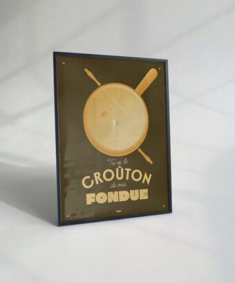 fondue crouton affiche topo fondue crouton affiche topo
