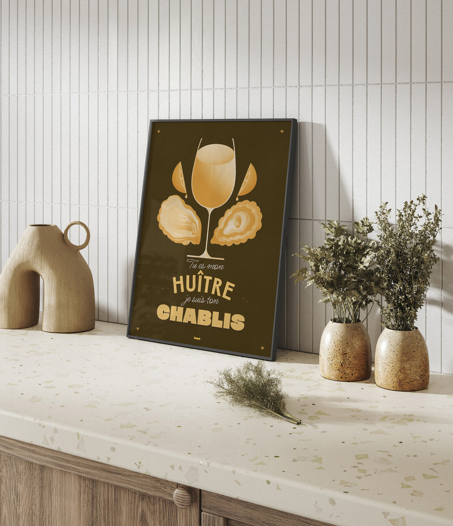 huitre chablis affiche graphique studio topo huitre chablis affiche graphique studio topo