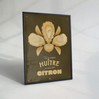 huitre citron affiche studio topo