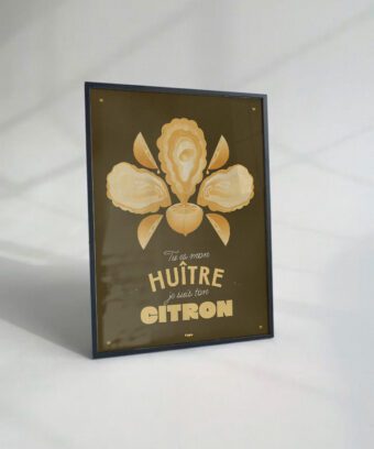 huitre citron affiche studio topo