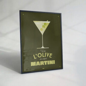 martini affiche graphique topo