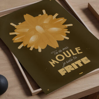 moule frite affiche studio topo moule frite affiche studio topo