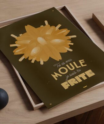 moule frite affiche studio topo