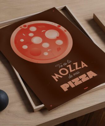 pizza affiche topo