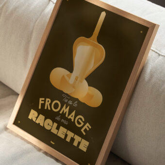 raclette fromage affiche studio topo