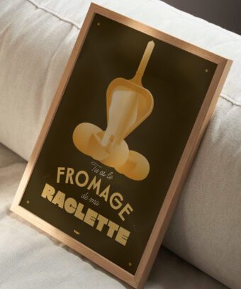 raclette fromage affiche studio topo