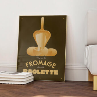 raclette fromage affiche studio topo