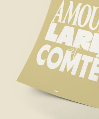 Amour lard et comte poster studio topo