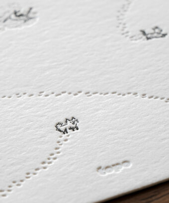 Carte noel embossage chiens Studio Topo