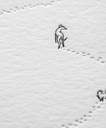Carte noel embossage chiens Studio Topo