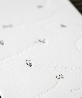 Carte noel embossage chiens Studio Topo